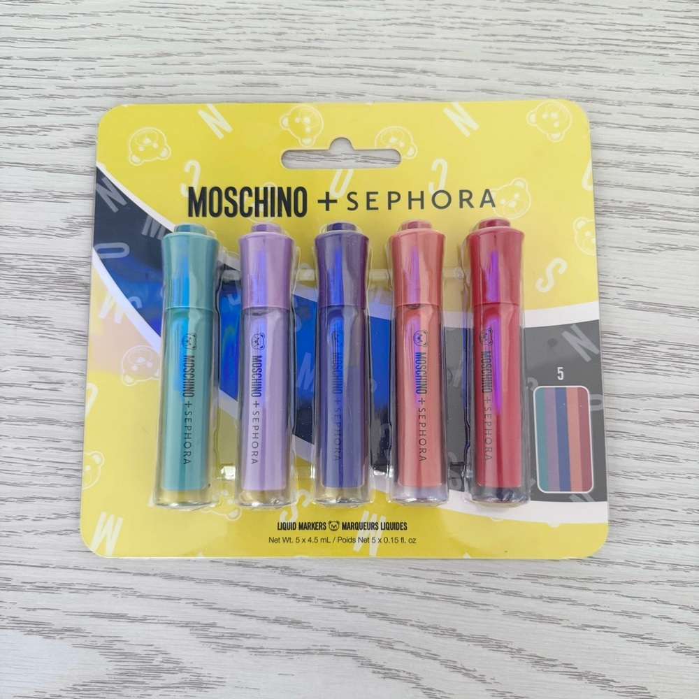 NIP Limited Edition MOSCHINO X SEPHORA Liquid Markers - Picture 2 of 3